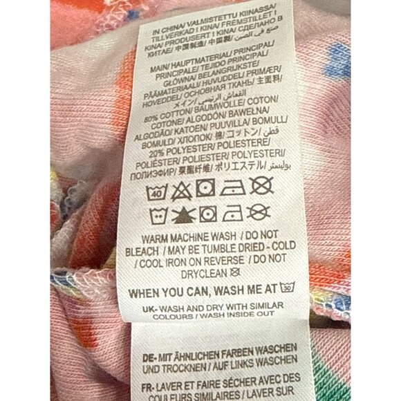 Mini Boden Girl's Shorts Pink Lemonade Rainbows Terry Pull On Size 3 Years NWT - Picture 5 of 5